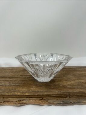Vintage WMF Crystal Hexagon Bowl